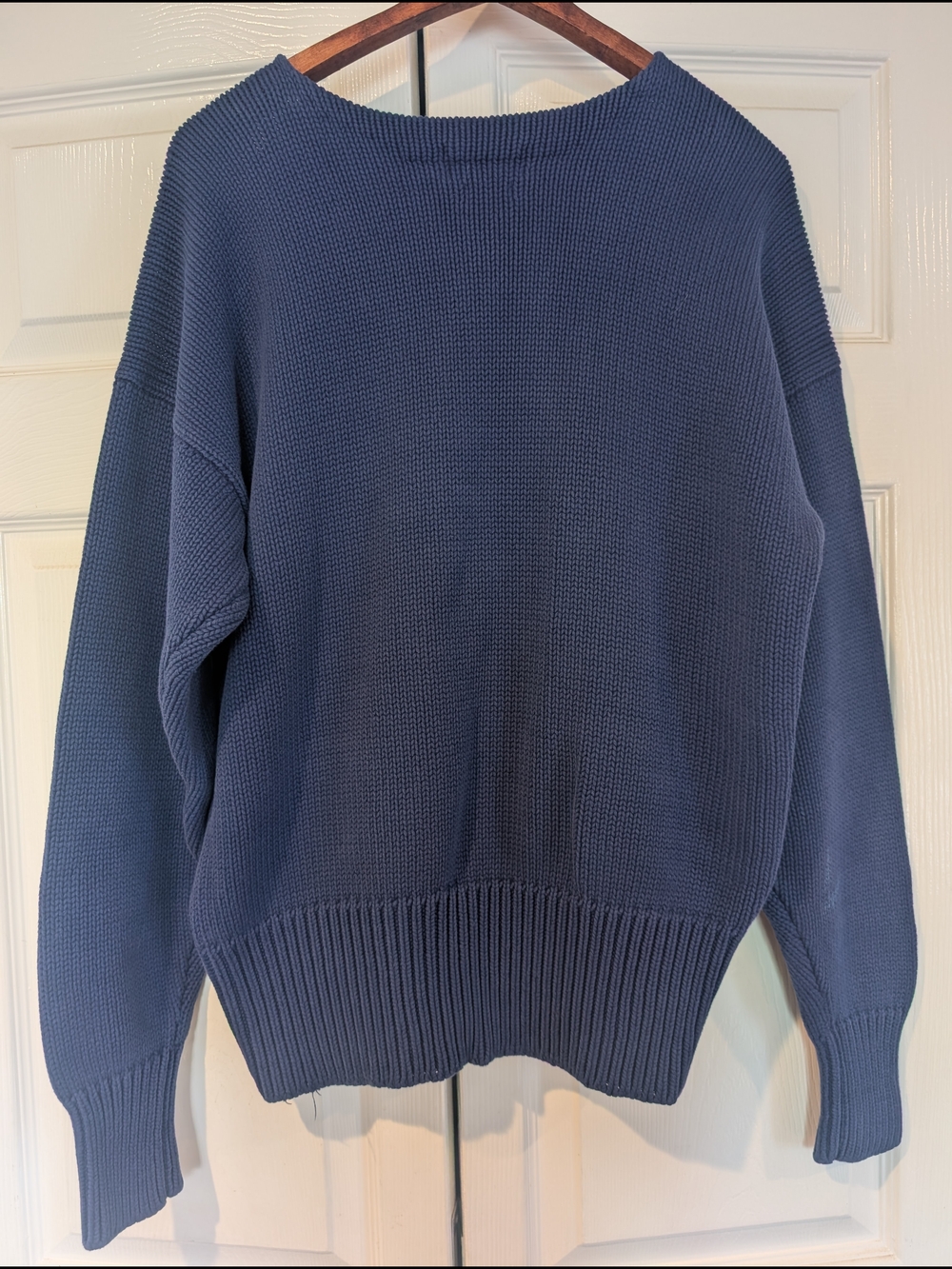 Ralph Lauren Vintage Polo 1987 20th Anniversary Cross Flags Sweater Blue L - Picture 4 of 9